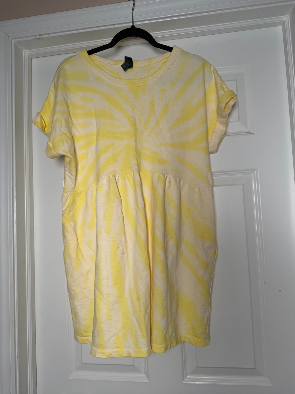 wild fable Yellow Tie-Dye Mini Dress